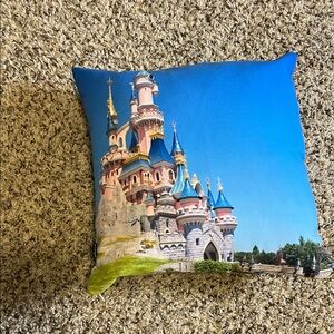 Disneyland Paris castle pillow case and pillow